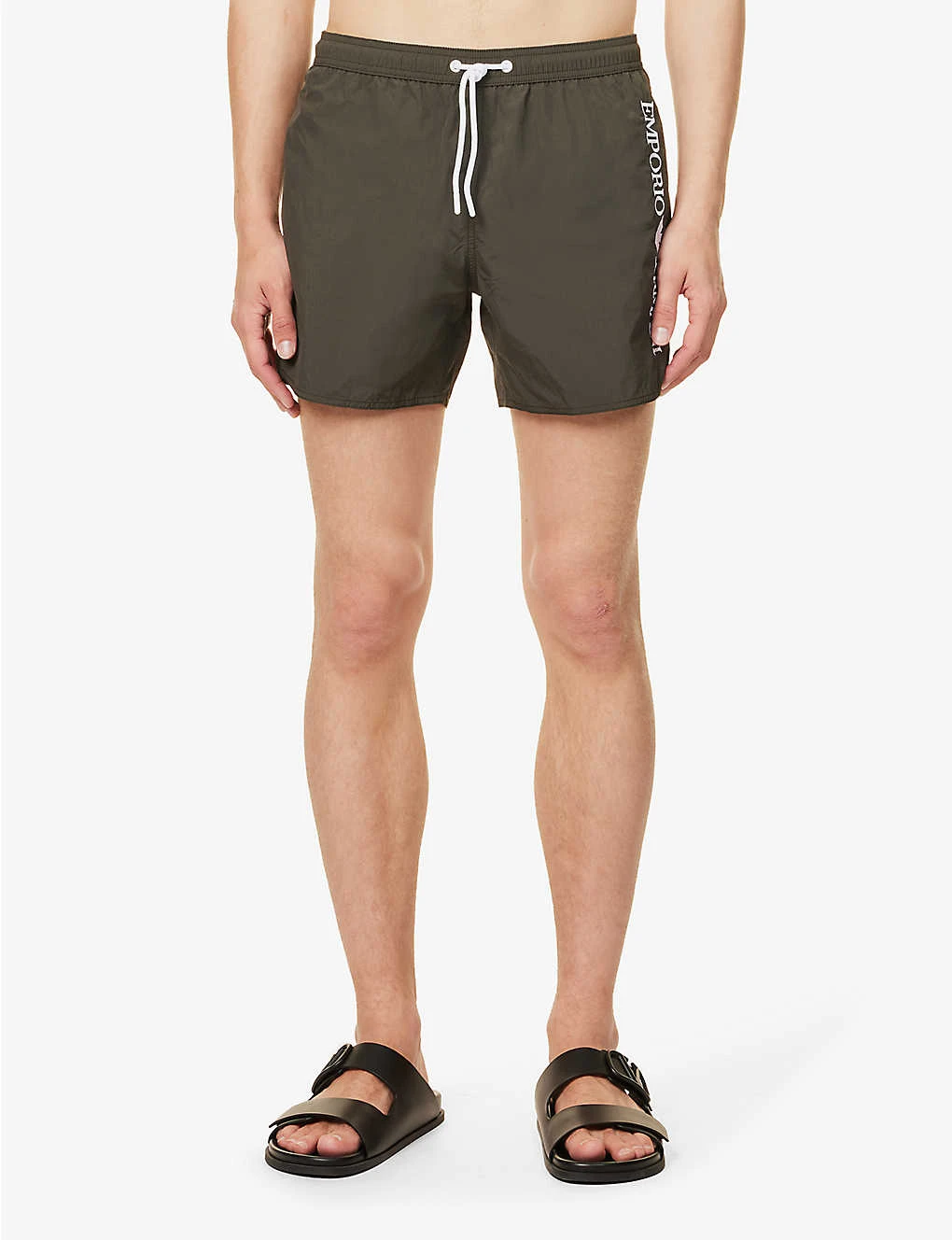 Emporio Armani Logo-embroidered Elasticated-waist Swim Shorts 5 Emporio Armani Logo-embroidered Elasticated-waist Swim Shorts - Image 3