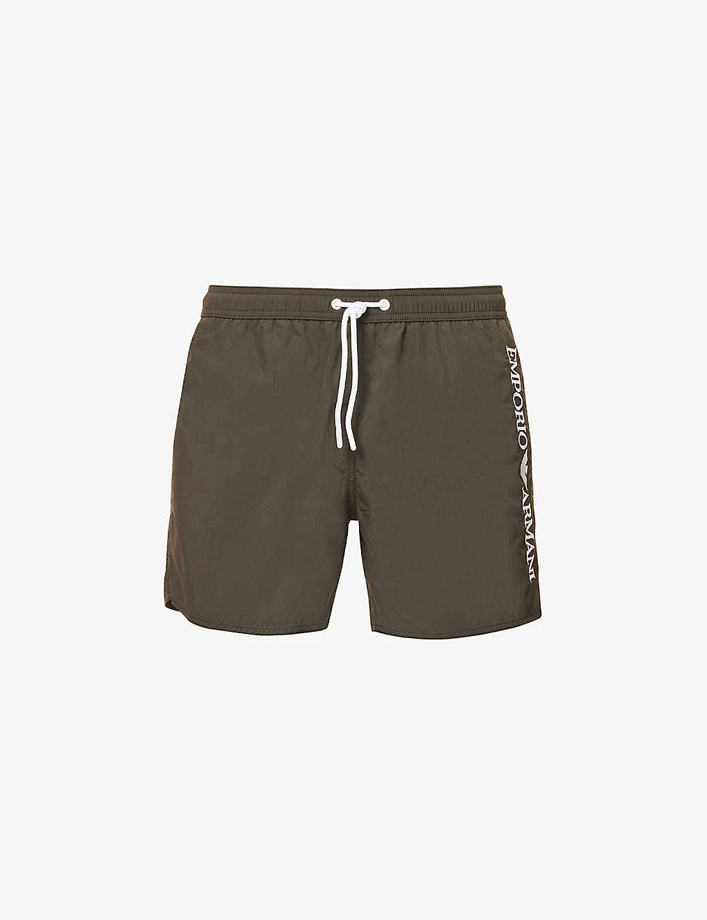 Emporio Armani Logo-embroidered Elasticated-waist Swim Shorts 3 Emporio Armani Logo-embroidered Elasticated-waist Swim Shorts
