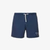 Emporio Armani Logo-badge Elasticated-waist Swim Shorts