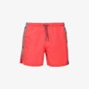 Emporio Armani Logo-embossed Elasticated-waist Swim Shorts -Baker Klein Shop R04142635 CORALLOCORAL M