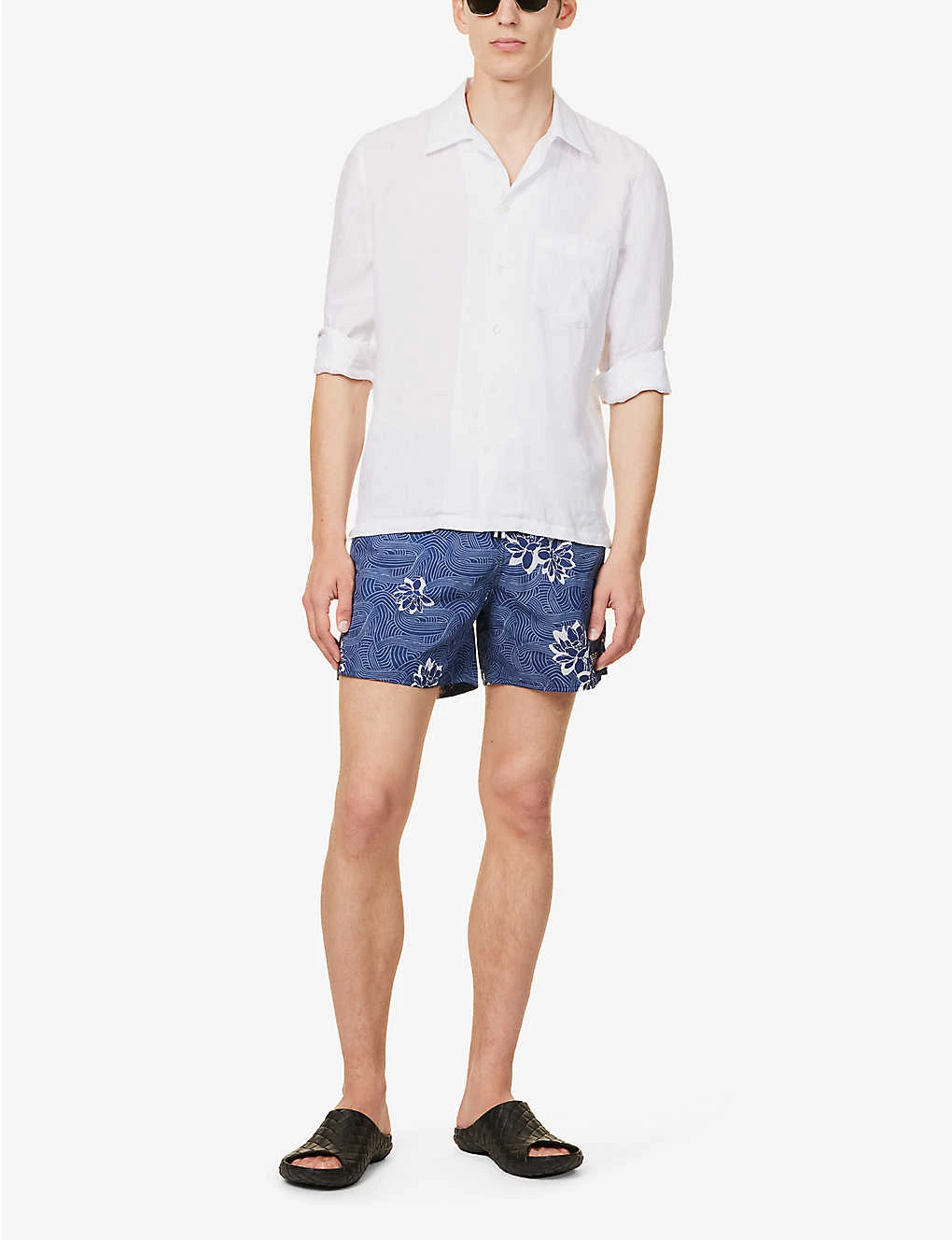 Emporio Armani Graphic-print Elasticated-waist Swim Shorts 4 Emporio Armani Graphic-print Elasticated-waist Swim Shorts - Image 2