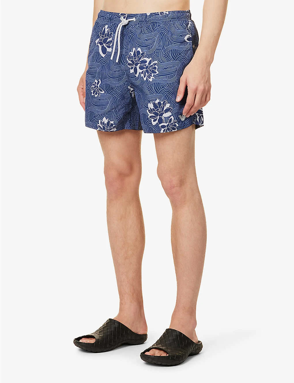 Emporio Armani Graphic-print Elasticated-waist Swim Shorts 5 Emporio Armani Graphic-print Elasticated-waist Swim Shorts - Image 3