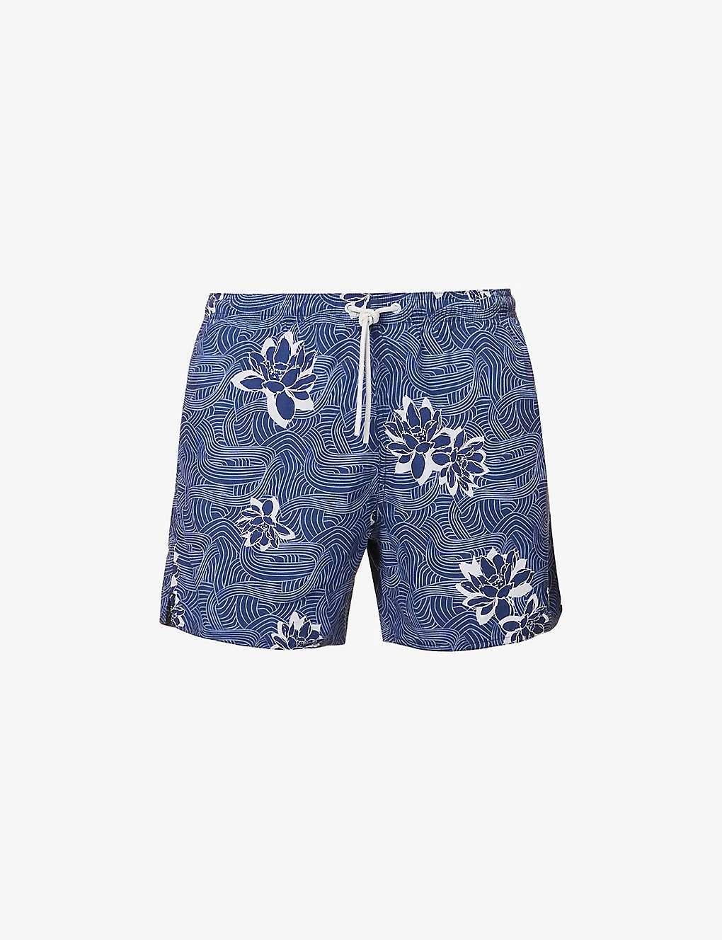 Emporio Armani Graphic-print Elasticated-waist Swim Shorts 3 Emporio Armani Graphic-print Elasticated-waist Swim Shorts