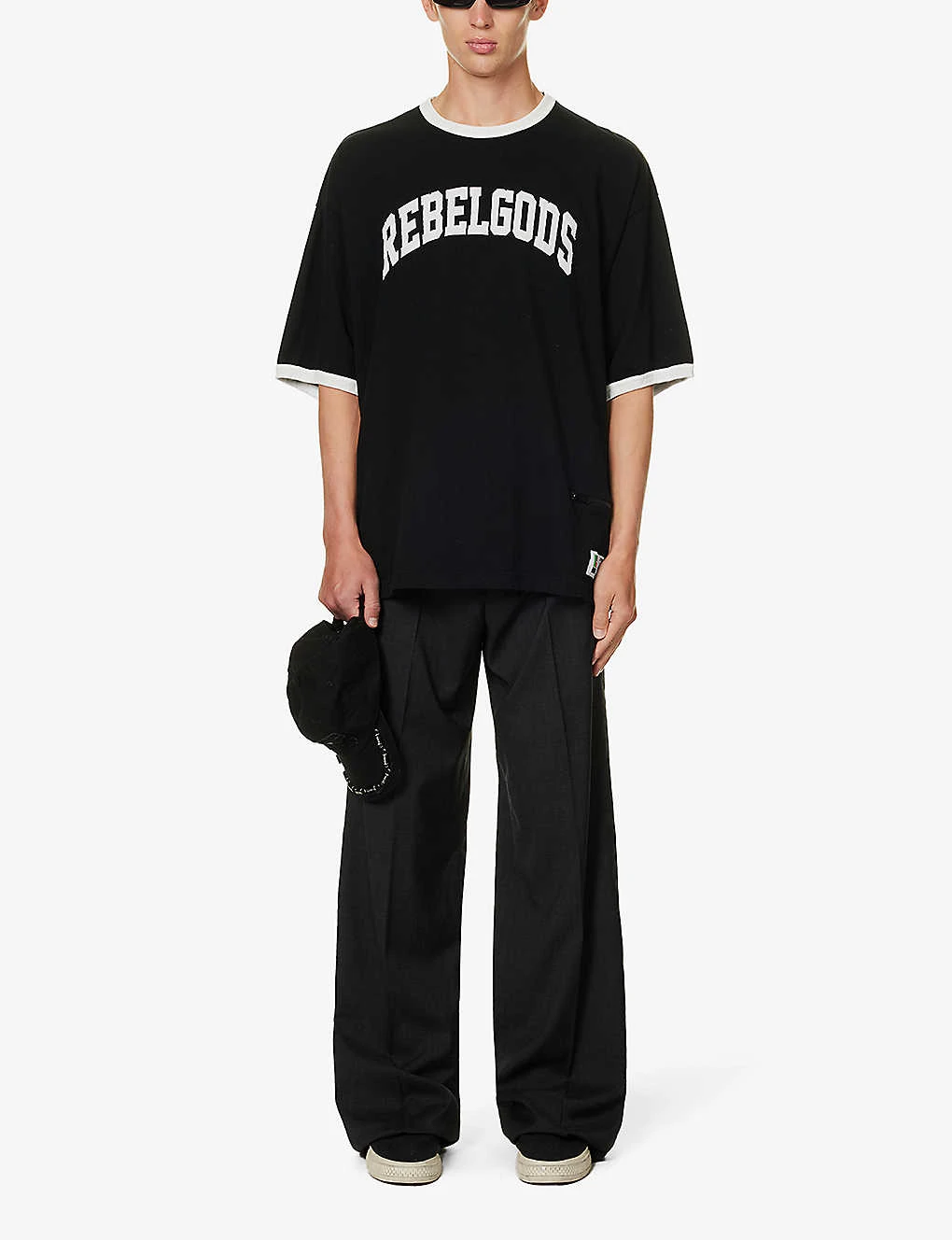 Undercover Rebelgoods Typography-embroidered Cotton-jersey T-shirt 4 Undercover Rebelgoods Typography-embroidered Cotton-jersey T-shirt - Image 2