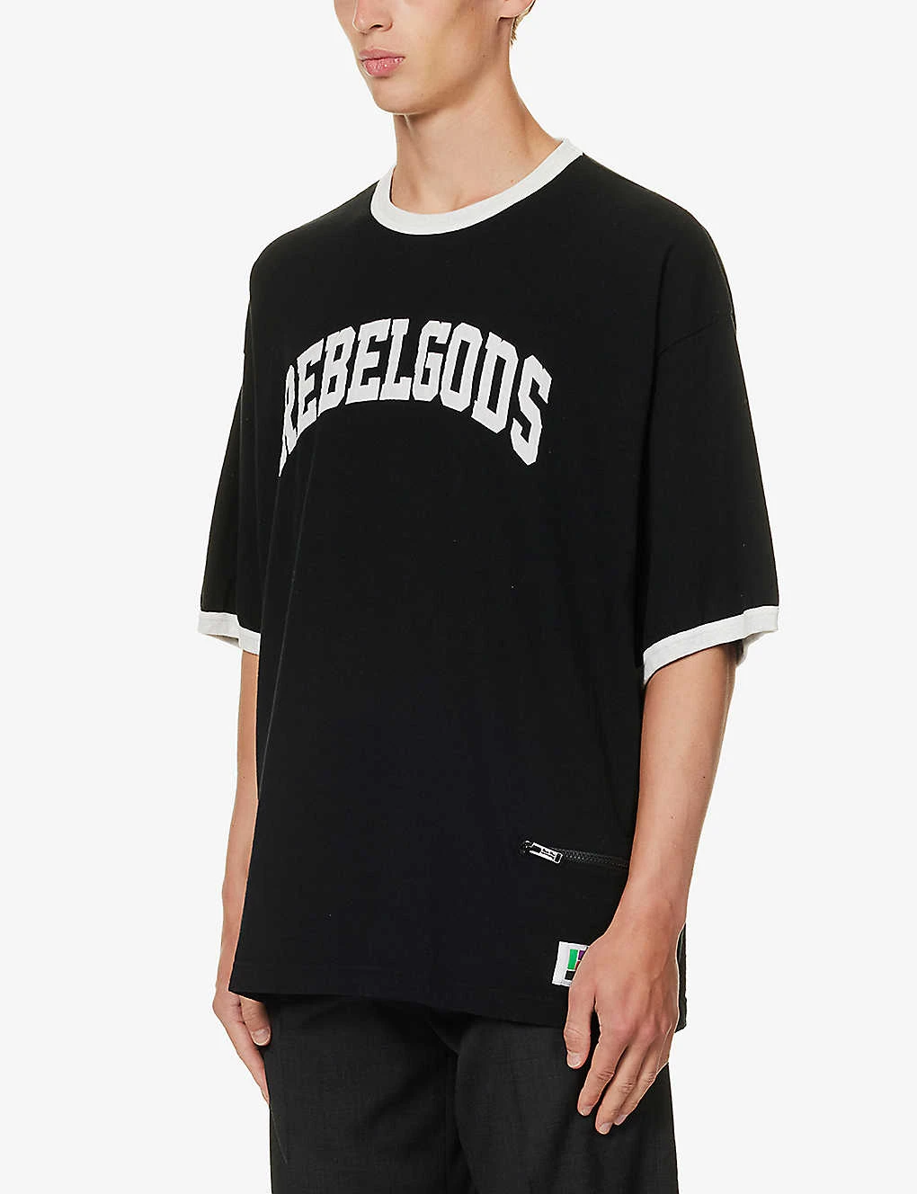 Undercover Rebelgoods Typography-embroidered Cotton-jersey T-shirt 5 Undercover Rebelgoods Typography-embroidered Cotton-jersey T-shirt - Image 3