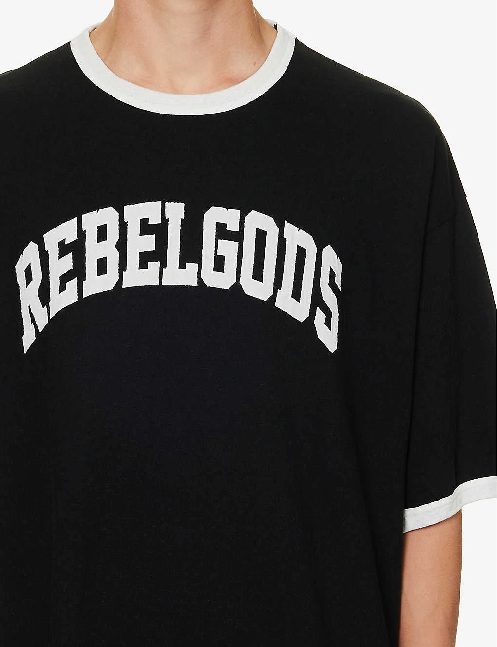 Undercover Rebelgoods Typography-embroidered Cotton-jersey T-shirt 7 Undercover Rebelgoods Typography-embroidered Cotton-jersey T-shirt - Image 5