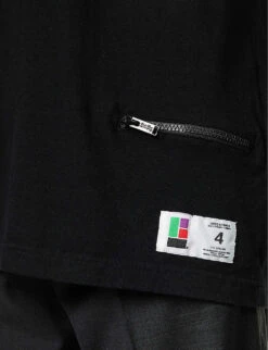 Undercover Rebelgoods Typography-embroidered Cotton-jersey T-shirt 13 Undercover Rebelgoods Typography-embroidered Cotton-jersey T-shirt -Baker Klein Shop R04143687 BLACK ALT05