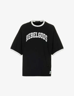 Undercover Rebelgoods Typography-embroidered Cotton-jersey T-shirt