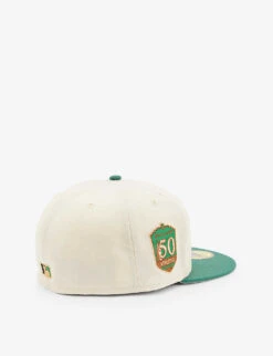 NEW ERA 59FIFTY Oak Athletics Woven Baseball Cap -Baker Klein Shop R04144622 WHITE ALT02