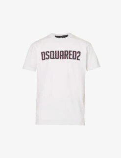 DSQUARED2 Trucker Logo Text-print Cotton-jersey T-shirt