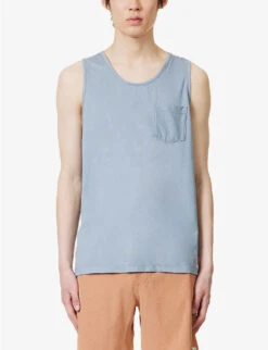 Vuori Tradewind Scoop-neck Stretch Recycled-polyester Tank Top -Baker Klein Shop R04146298 CLOUDHEATHER ALT02
