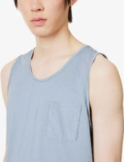 Vuori Tradewind Scoop-neck Stretch Recycled-polyester Tank Top -Baker Klein Shop R04146298 CLOUDHEATHER ALT04