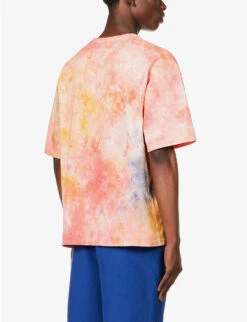 Champion Tie-dye Brand-appliqué Cotton-jersey T-shirt -Baker Klein Shop R04147798 RAWRED ALT03
