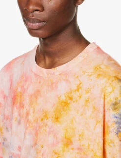 Champion Tie-dye Brand-appliqué Cotton-jersey T-shirt -Baker Klein Shop R04147798 RAWRED ALT04