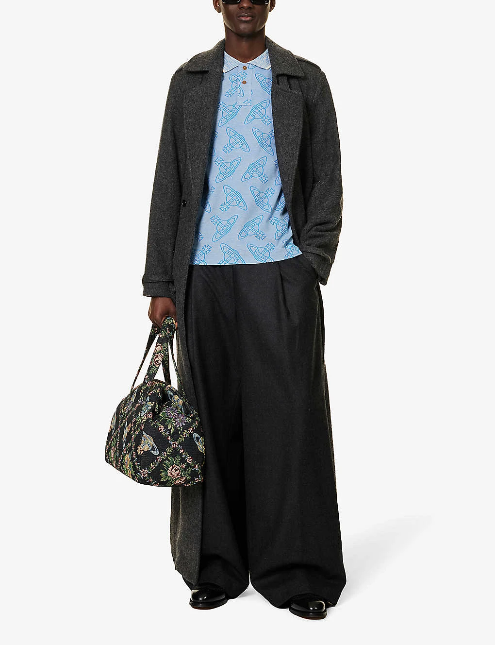 Vivienne Westwood Orb-print Split-side Organic-cotton Polo Shirt 4 Vivienne Westwood Orb-print Split-side Organic-cotton Polo Shirt - Image 2