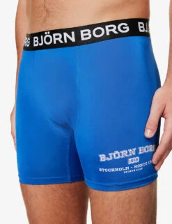 Bjorn Borg Pack Of Three Logo-print Recycled-polyester-blend Boxers -Baker Klein Shop R04148061 MIX ALT04