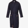 PAUL SMITH Stripe-trim Belted Cotton Robe