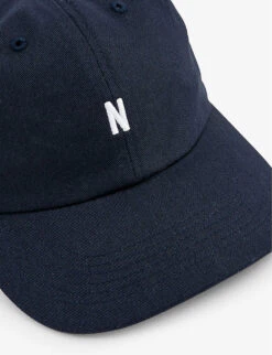 Norse Projects Logo-embroidered Cotton-twill Baseball Cap -Baker Klein Shop R04148529 DARKNAVY ALT01