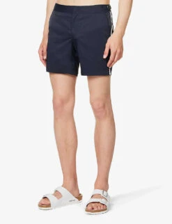 ORLEBAR BROWN Bulldog Contrast-piping Regular-fit Stretch-woven Swim Shorts 9 ORLEBAR BROWN Bulldog Contrast-piping Regular-fit Stretch-woven Swim Shorts -Baker Klein Shop R04150110 NIGHTIRIS ALT02