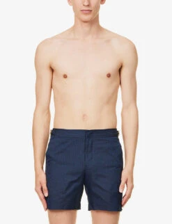 ORLEBAR BROWN Bulldog Striped Swim Shorts -Baker Klein Shop R04150111 NIGHTIRIS ALT02