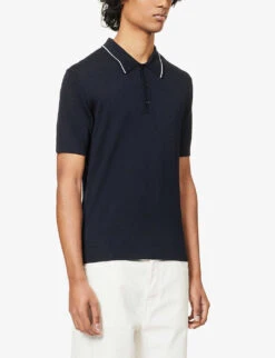 ORLEBAR BROWN Maranon Contrast-trim Cotton-knit Polo Shirt 9 ORLEBAR BROWN Maranon Contrast-trim Cotton-knit Polo Shirt -Baker Klein Shop R04150129 NIGHTIRIS ALT02