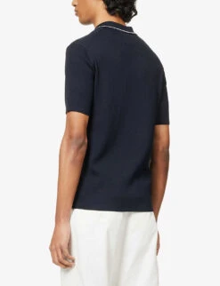 ORLEBAR BROWN Maranon Contrast-trim Cotton-knit Polo Shirt 10 ORLEBAR BROWN Maranon Contrast-trim Cotton-knit Polo Shirt -Baker Klein Shop R04150129 NIGHTIRIS ALT03