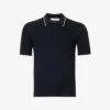ORLEBAR BROWN Maranon Contrast-trim Cotton-knit Polo Shirt -Baker Klein Shop R04150129 NIGHTIRIS M