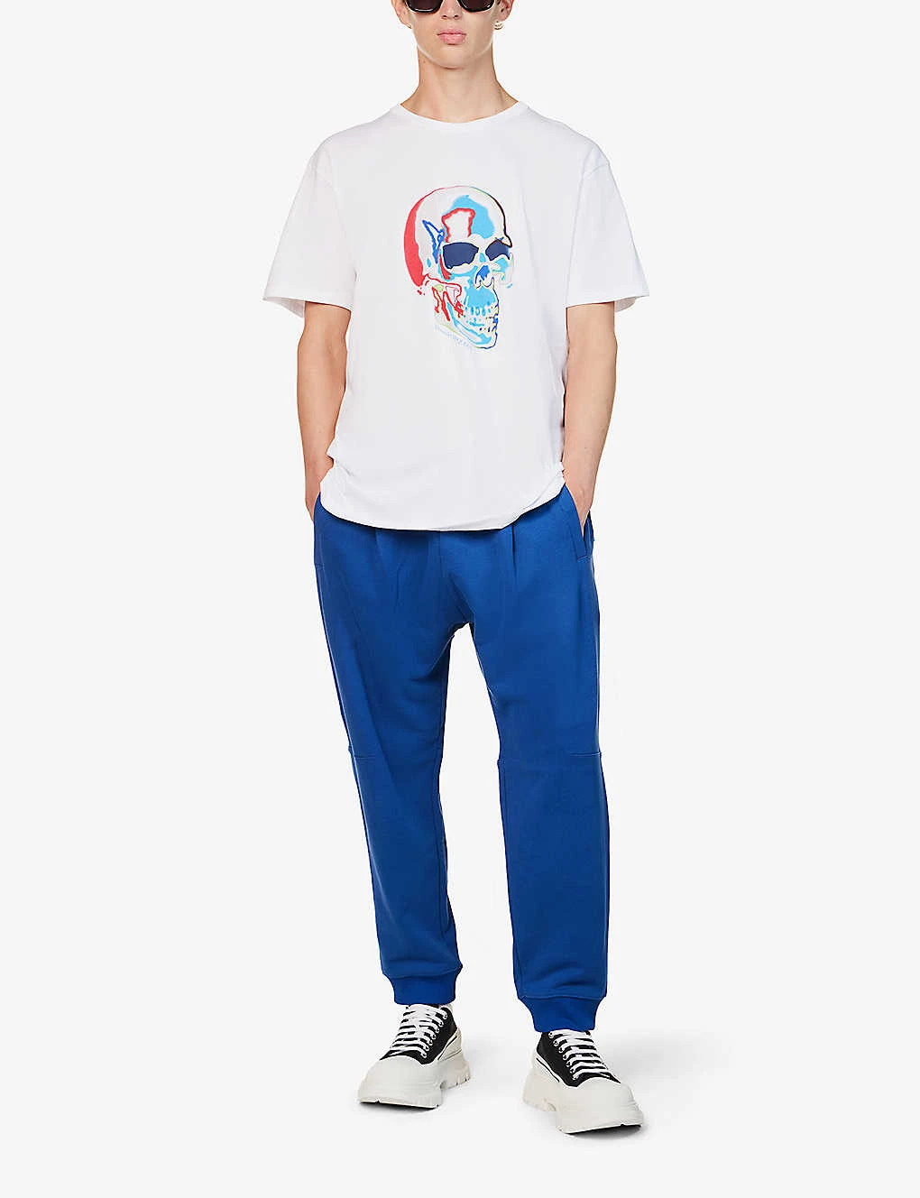 Alexander McQueen Skull Graphic-print Cotton-jersey T-shirt 4 Alexander McQueen Skull Graphic-print Cotton-jersey T-shirt - Image 2