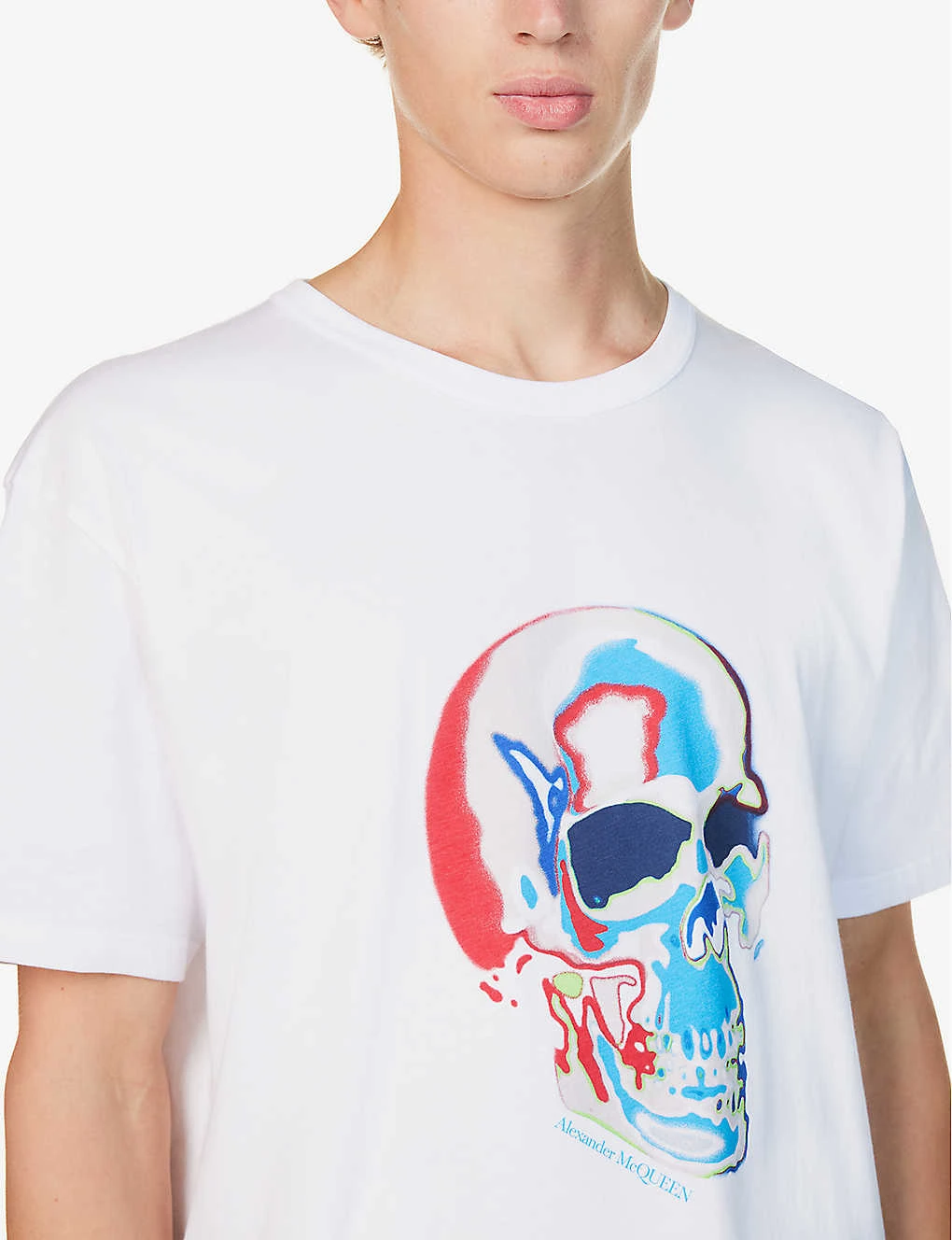 Alexander McQueen Skull Graphic-print Cotton-jersey T-shirt 7 Alexander McQueen Skull Graphic-print Cotton-jersey T-shirt - Image 5