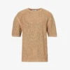 Daily Paper Crewneck Crochet Cotton-knit T-shirt -Baker Klein Shop R04156560 HAZELBROWN M