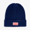 Kenzo Brand-patch Folded-brim Stretch-wool Beanie Hat