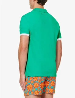 Vilebrequin Logo-embroidered Short-sleeved Organic-cotton Polo Shirt -Baker Klein Shop R04159196 VERTTROPEZIEN ALT03