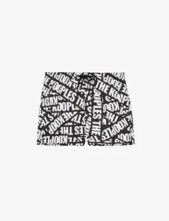 THE KOOPLES Logo-print Woven Swim Shorts