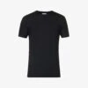 Pureness Crew-neck Stretch-modal T-shirt 1 Pureness Crew-neck Stretch-modal T-shirt -Baker Klein Shop R04160558 BLACK M
