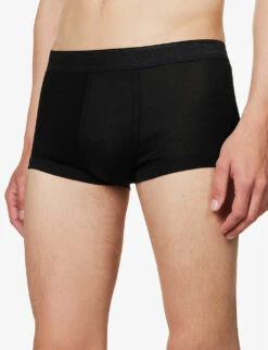 Slim-fit Cotton-jersey Trunks -Baker Klein Shop R04160563 BLACK ALT04