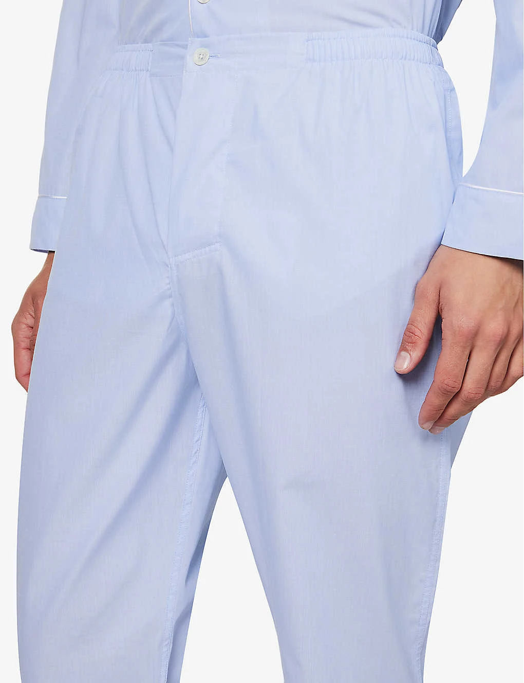 Long-sleeved Relaxed-fit Cotton Pyjama Set 8 Long-sleeved Relaxed-fit Cotton Pyjama Set - Image 6