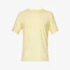 HANRO Crewneck Regular-fit Cotton-jersey T-shirt 2 HANRO Crewneck Regular-fit Cotton-jersey T-shirt -Baker Klein Shop R04160671 PASTELYELLOW M