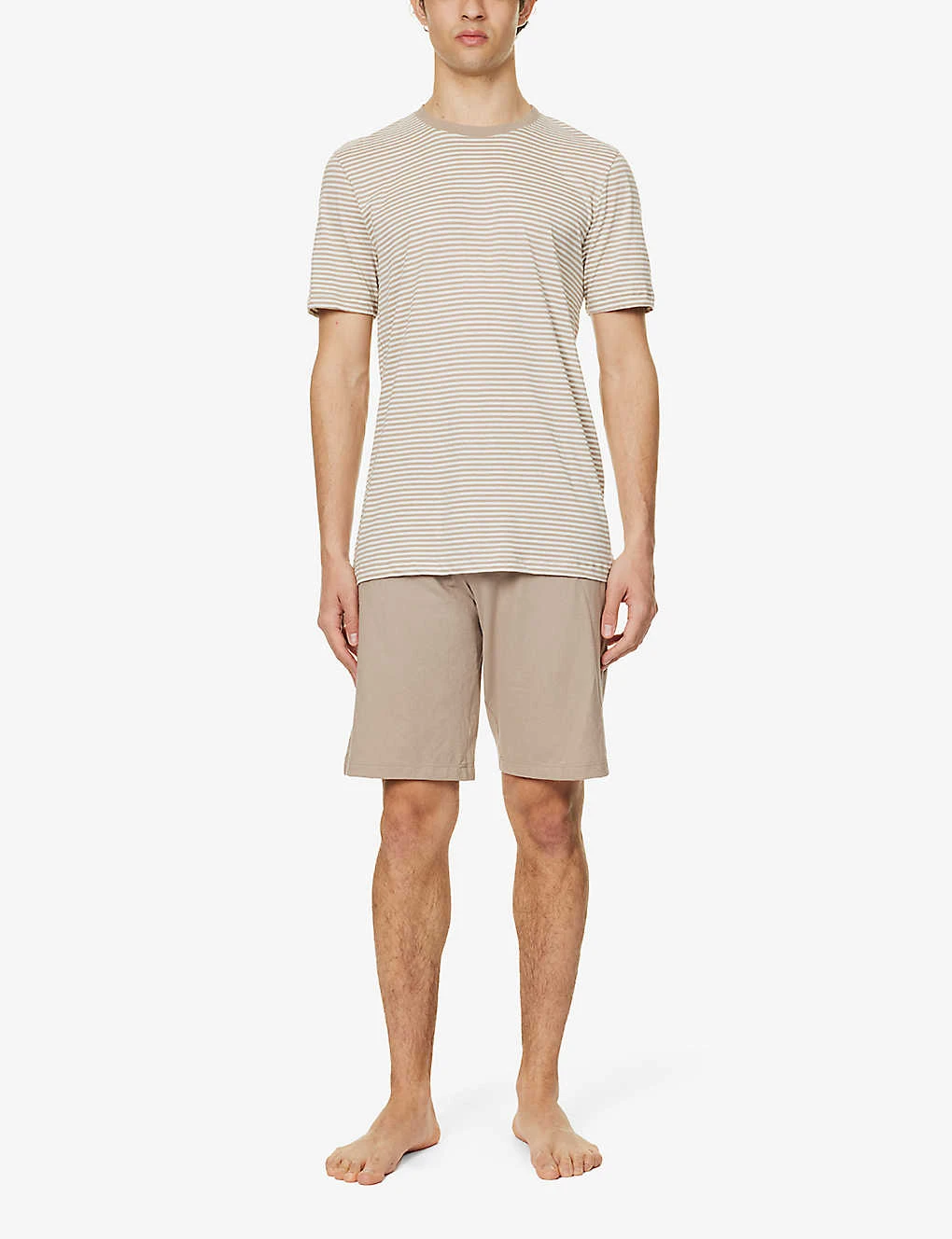 HANRO Striped Cotton-jersey Pyjama Set 4 HANRO Striped Cotton-jersey Pyjama Set - Image 2