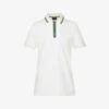 Regular-fit Strip-trim Stretch-organic Cotton Polo Shirt -Baker Klein Shop R04161309 OFFWHITE M