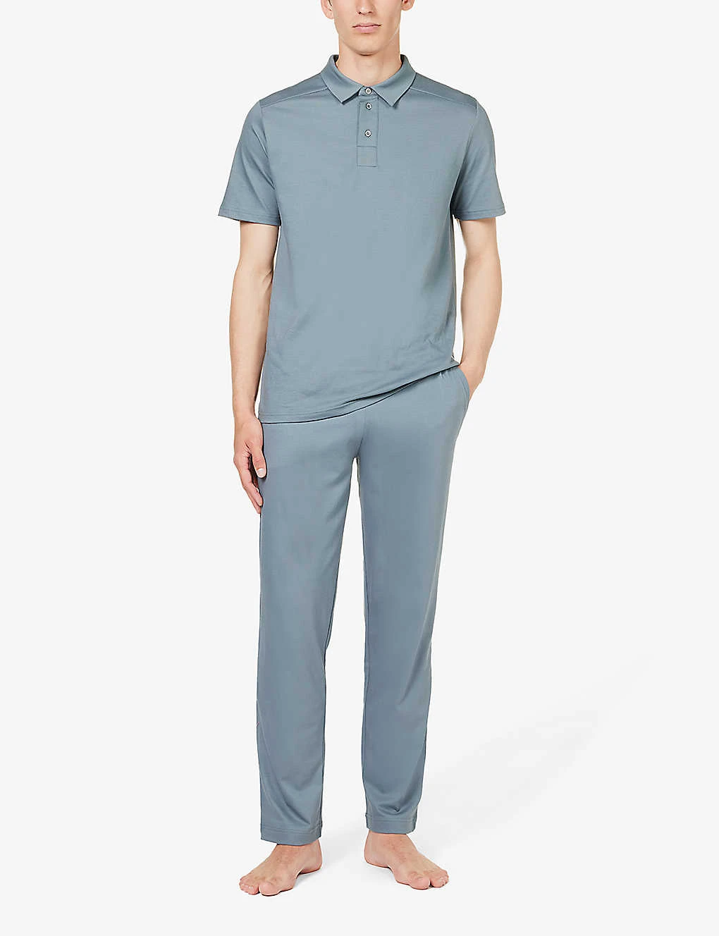 Relaxed-fit Stretch-cotton Pique Pyjama Bottoms 4 Relaxed-fit Stretch-cotton Pique Pyjama Bottoms - Image 2