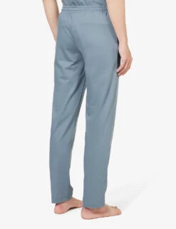 Relaxed-fit Stretch-cotton Pique Pyjama Bottoms 10 Relaxed-fit Stretch-cotton Pique Pyjama Bottoms -Baker Klein Shop R04161946 STEELBLUE ALT03