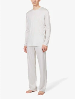 Long-sleeved Lyocell Pyjama Set -Baker Klein Shop R04161950 LIGHTGREY ALT02