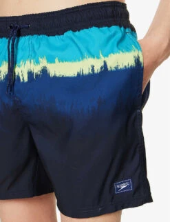 Speedo Watershort 40cm Abstract-print Recycled-polyester Swim Shorts -Baker Klein Shop R04163356 NAVYBLUEAQSPRITZ ALT04