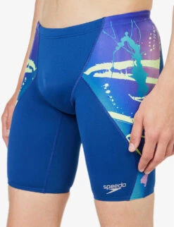 Speedo Jammer Abstract-print Swim Shorts -Baker Klein Shop R04163361 AMMONITELILACZESTAQU ALT04