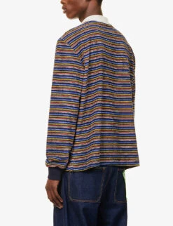 Stardust Striped-pattern Cotton-blend Rugby Shirt -Baker Klein Shop R04164483 STARDUST ALT03