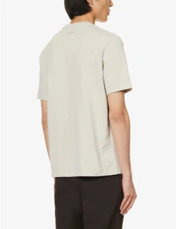 PAUL SMITH Iris Graphic-print Regular-fit Cotton-jersey T-shirt -Baker Klein Shop R04165119 ICEWHITE ALT03
