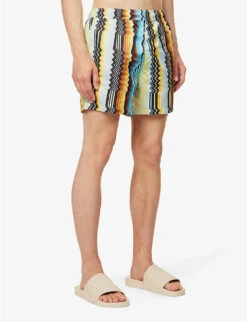 Missoni Zig-zag Pattern Relaxed-fit Swim Shorts -Baker Klein Shop R04165473 YELLOWBLUEBLACK ALT02