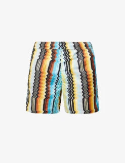 Missoni Zig-zag Pattern Relaxed-fit Swim Shorts