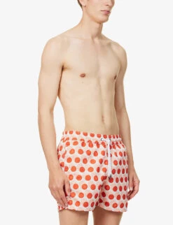 Graphic-print Recycled-polyester Swim Shorts -Baker Klein Shop R04167456 PAPRIKA ALT02