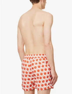 Graphic-print Recycled-polyester Swim Shorts -Baker Klein Shop R04167456 PAPRIKA ALT03